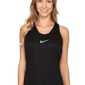 Nike Women's Black‎ Tank Top with Silver Logo zs L